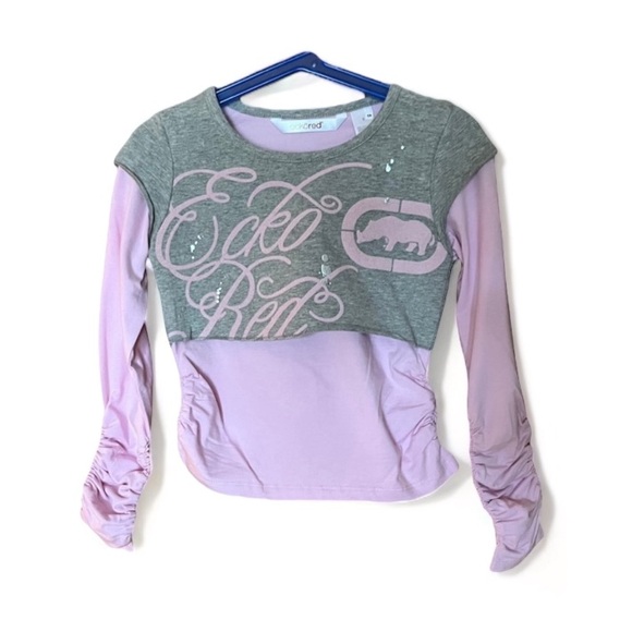 Ecko Red Girls Pink Long Sleeve Top Size 5 - Picture 1 of 4